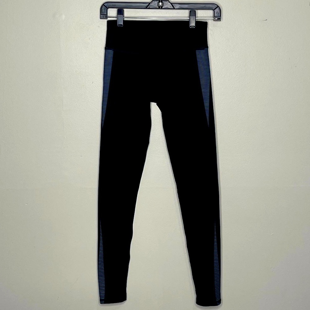 Fabletics Salar Printed PowerHold Navy Blue‎ Leggings, XXS